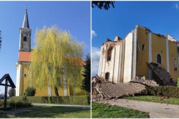 Biskupova Okružnica povodom potresa u Sisačkoj biskupiji
